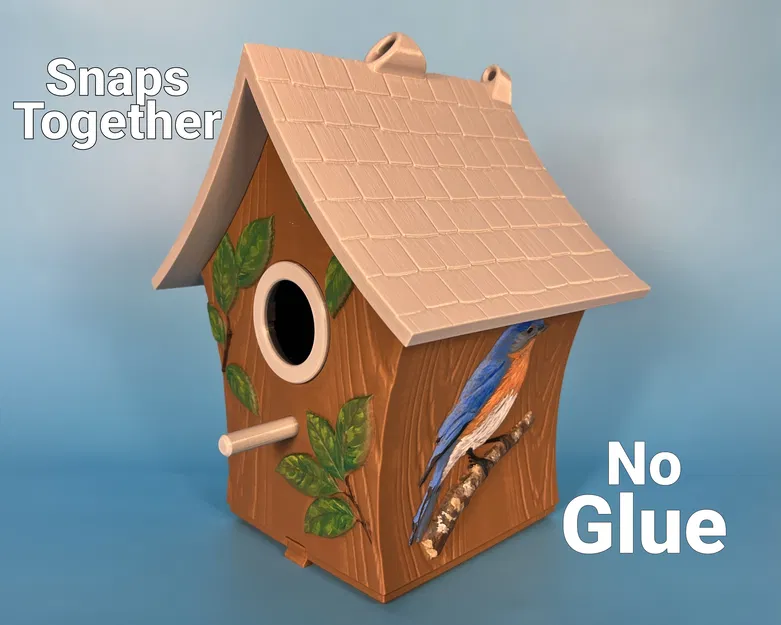 Nhà Cho Chim Mộc Mạc (Rustic Birdhouse) - Image 1