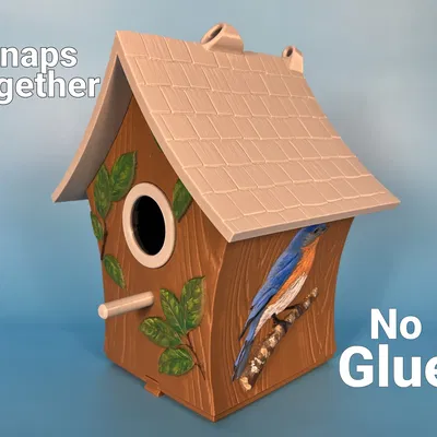 Nhà Cho Chim Mộc Mạc (Rustic Birdhouse)