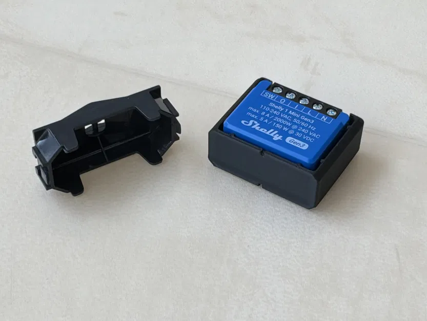 Khung đỡ Shelly 1 Mini Gen3 gắn tường chuẩn Bticino - Image 2