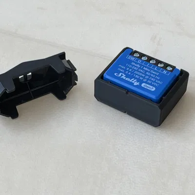 Khung đỡ Shelly 1 Mini Gen3 gắn tường chuẩn Bticino