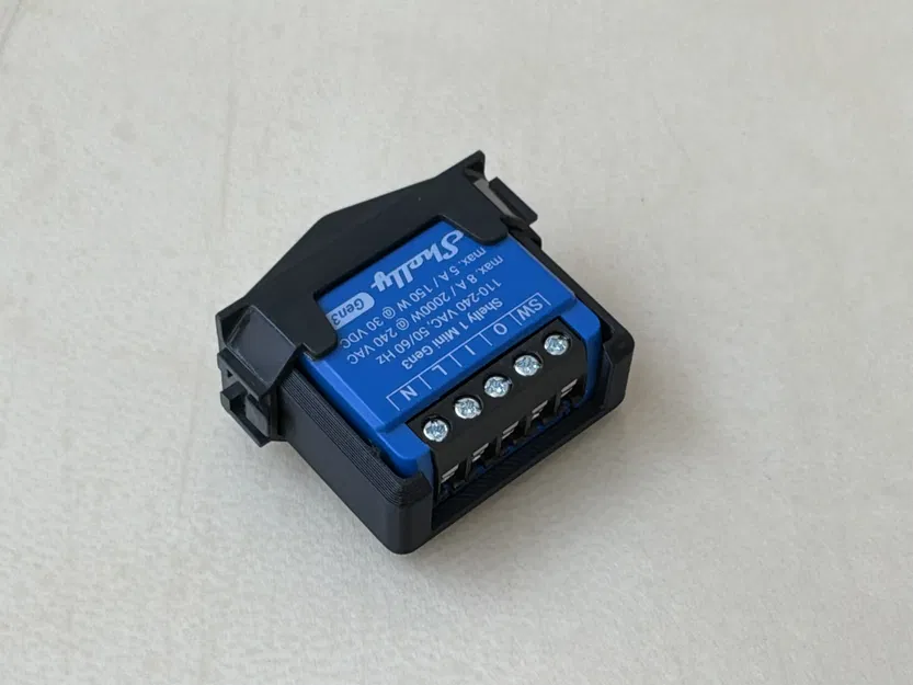 Khung đỡ Shelly 1 Mini Gen3 gắn tường chuẩn Bticino - Image 3