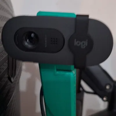 Ngàm gắn webcam Logitech Brio 100 101 lên tay đỡ đa năng