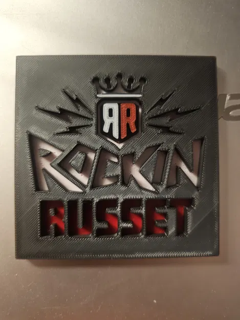 Miếng lót ly Rockin Russet - Mẫu in 3D độc đáo - Image 1