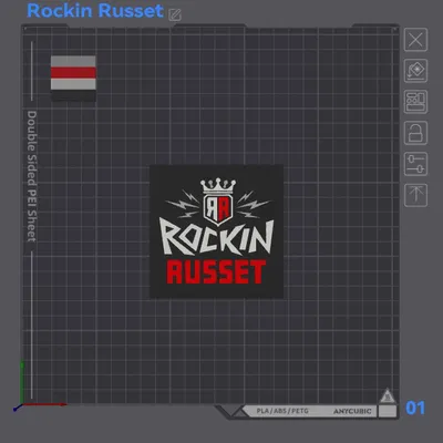 Miếng lót ly Rockin Russet - Mẫu in 3D độc đáo