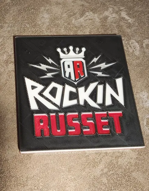 Miếng lót ly Rockin Russet - Mẫu in 3D độc đáo - Image 3