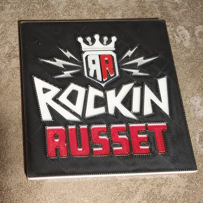 Miếng lót ly Rockin Russet - Mẫu in 3D độc đáo