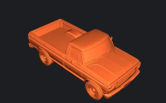 Mô hình xe bán tải cổ điển F100 dành cho người mê in 3D - Image 1