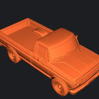 Mô hình xe bán tải cổ điển F100 dành cho người mê in 3D