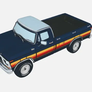 Mô hình xe bán tải cổ điển F100 dành cho người mê in 3D