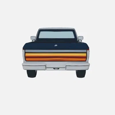 Mô hình xe bán tải cổ điển F100 dành cho người mê in 3D