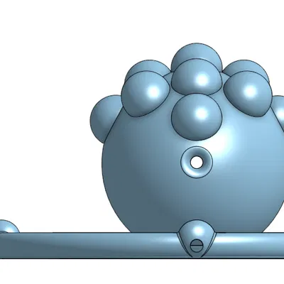 Mô hình cấu trúc nguyên tử Nitrogen in 3D giáo cụ học tập