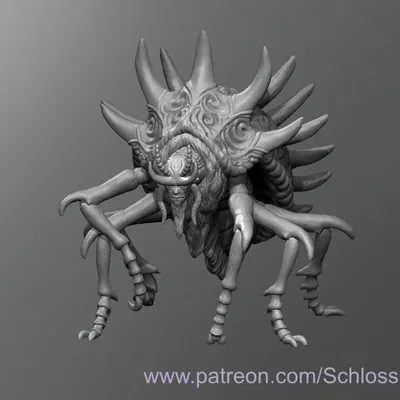 Mô hình sinh vật giả tưởng Azruverda cho game D&D