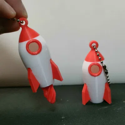 Móc khóa Tên lửa Mini – Phiên bản Bộ tăng tốc xoắn