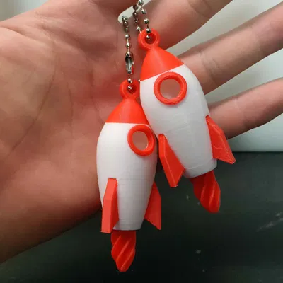 Móc khóa Tên lửa Mini – Phiên bản Bộ tăng tốc xoắn