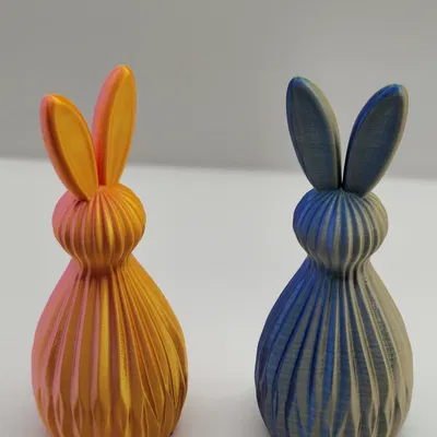 Thỏ Phục Sinh Hiện Đại Họa Tiết Vân Sọc - Trang Trí Mùa Xuân