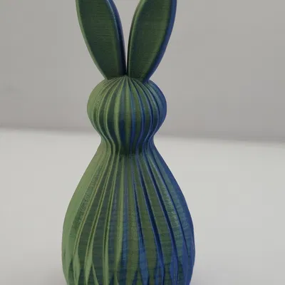 Thỏ Phục Sinh Hiện Đại Họa Tiết Vân Sọc - Trang Trí Mùa Xuân