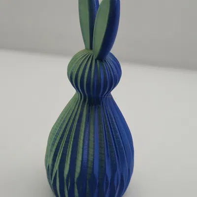 Thỏ Phục Sinh Hiện Đại Họa Tiết Vân Sọc - Trang Trí Mùa Xuân