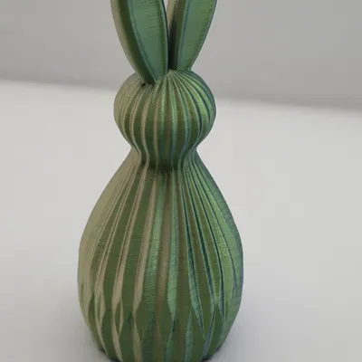 Thỏ Phục Sinh Hiện Đại Họa Tiết Vân Sọc - Trang Trí Mùa Xuân