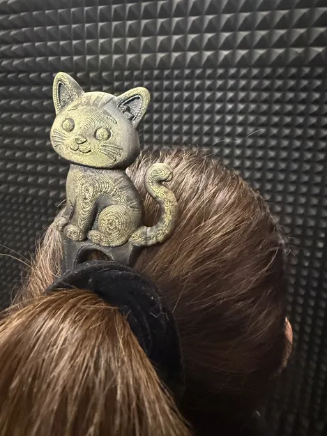 Kẹp tóc hình mèo dễ thương (Cute Cat hairclip) - Image 2