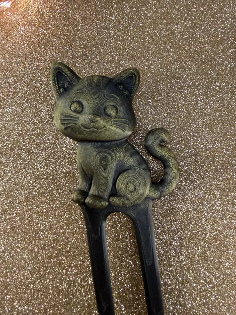 Kẹp tóc hình mèo dễ thương (Cute Cat hairclip) - Image 6