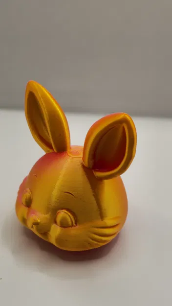 Đầu Thỏ Phục Sinh Dễ Thương – Mô Hình Decor Bàn Làm Việc - Image 3