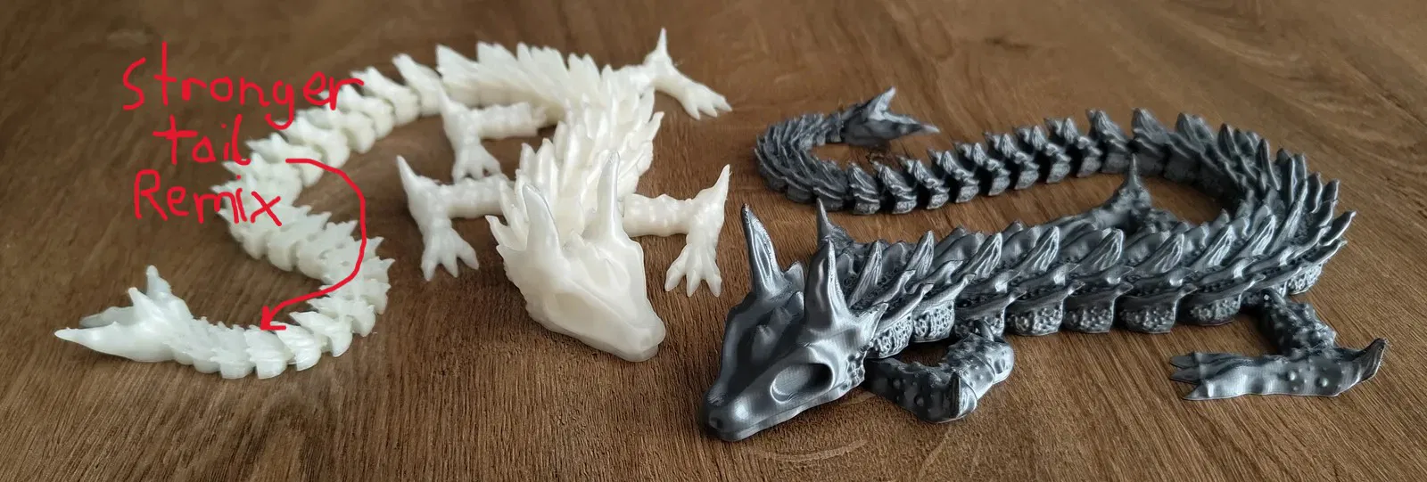 Mô hình Rồng Nidhögg khớp nối đuôi chắc chắn (In 3D file STL) - Image 1