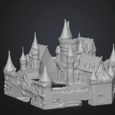 Mô hình lâu đài trang trí bàn làm việc cực đẹp