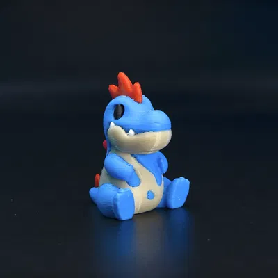 Mô hình Pokemon CROCONAW Mini - Tải file STL in 3D cực đẹp