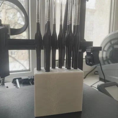 Giá đỡ cọ vẽ 18 lỗ – Giải pháp sắp xếp góc làm việc gọn gàng