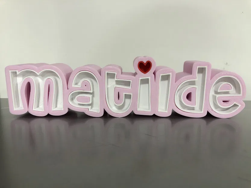 Bảng tên 3D Matilde (Matilde 3D Name Sign) - Image 1