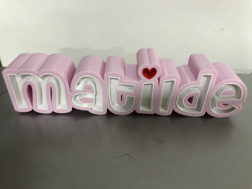 Bảng tên 3D Matilde (Matilde 3D Name Sign) - Image 2