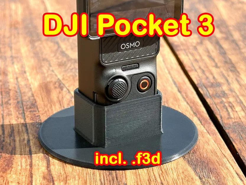 Chân đế để bàn tối ưu cho DJI Osmo Pocket 3 (Kèm file .f3d) - Image 1