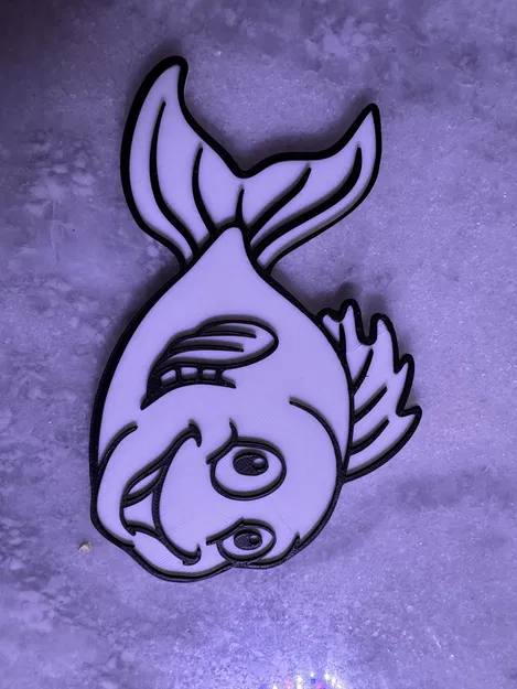 Mô hình chú cá đáng yêu (Cute Fish) trang trí in 3D độc đáo - Image 1