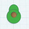Mô hình 3D quả bơ xinh xắn, in nhanh đơn giản - Thumbnail 1