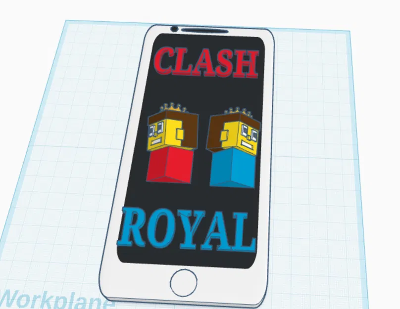 Mô hình trang trí điện thoại chủ đề Clash Royale in 3D - Image 1