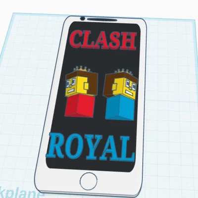 Mô hình trang trí điện thoại chủ đề Clash Royale in 3D