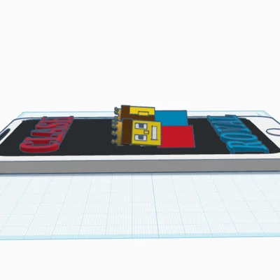 Mô hình trang trí điện thoại chủ đề Clash Royale in 3D