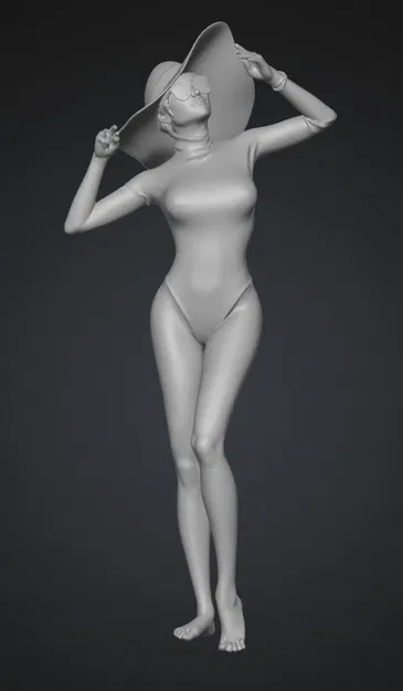 Mô hình 3D Sea Siren in Black: Nàng thơ quyến rũ cho bộ sưu tập - Image 1