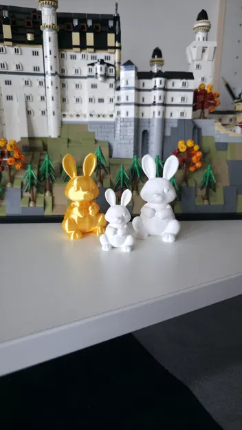 Bộ sưu tập thỏ Phục sinh (Easter Bunnies) in 3D dễ thương - Image 2