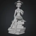 Mô hình Velvet Noir Librarian - Tượng nữ thủ thư trang trí nghệ thuật - Thumbnail 1