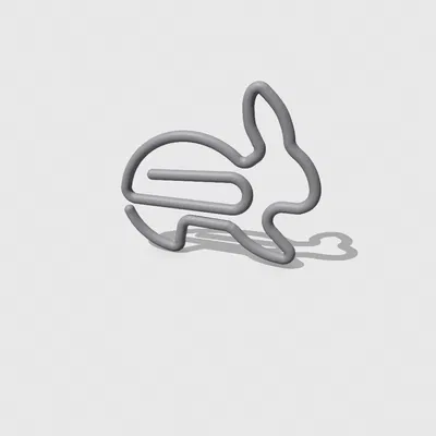 Kẹp giấy hình chú thỏ