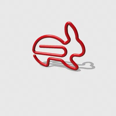 Kẹp giấy hình chú thỏ