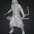 Mô hình 3D chiến binh cung thủ thảo nguyên (Steppe Archer) siêu chi tiết - Thumbnail 1