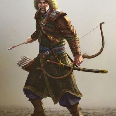 Mô hình 3D chiến binh cung thủ thảo nguyên (Steppe Archer) siêu chi tiết