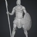 Mô hình 3D chiến binh châu Phi Dawn Warrior chi tiết sắc nét - Thumbnail 1