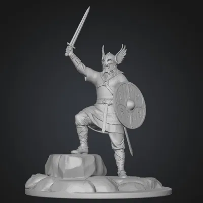 Mô hình Stormbound Viking: Chiến binh Bắc Âu dũng mãnh cho in 3D