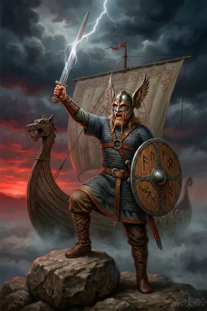 Mô hình Stormbound Viking: Chiến binh Bắc Âu dũng mãnh cho in 3D - Image 2