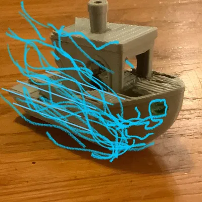 Mô hình 3D tàu Benchy phong cách không gian (Space and Time Benchy)