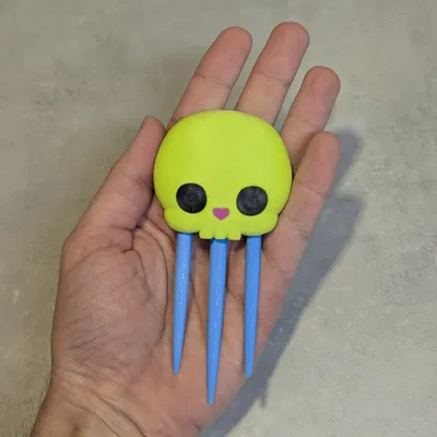 Trâm Cài Tóc Đầu Lâu Cute