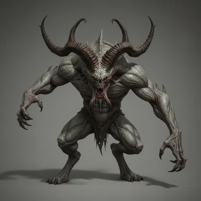 Mô hình 3D quái vật Monster 2 (Dark Fantasy) cho máy in Resin
